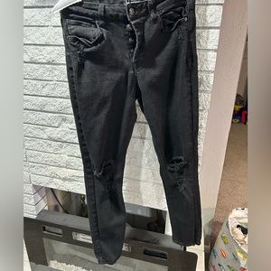 High waisted skinny jeans
